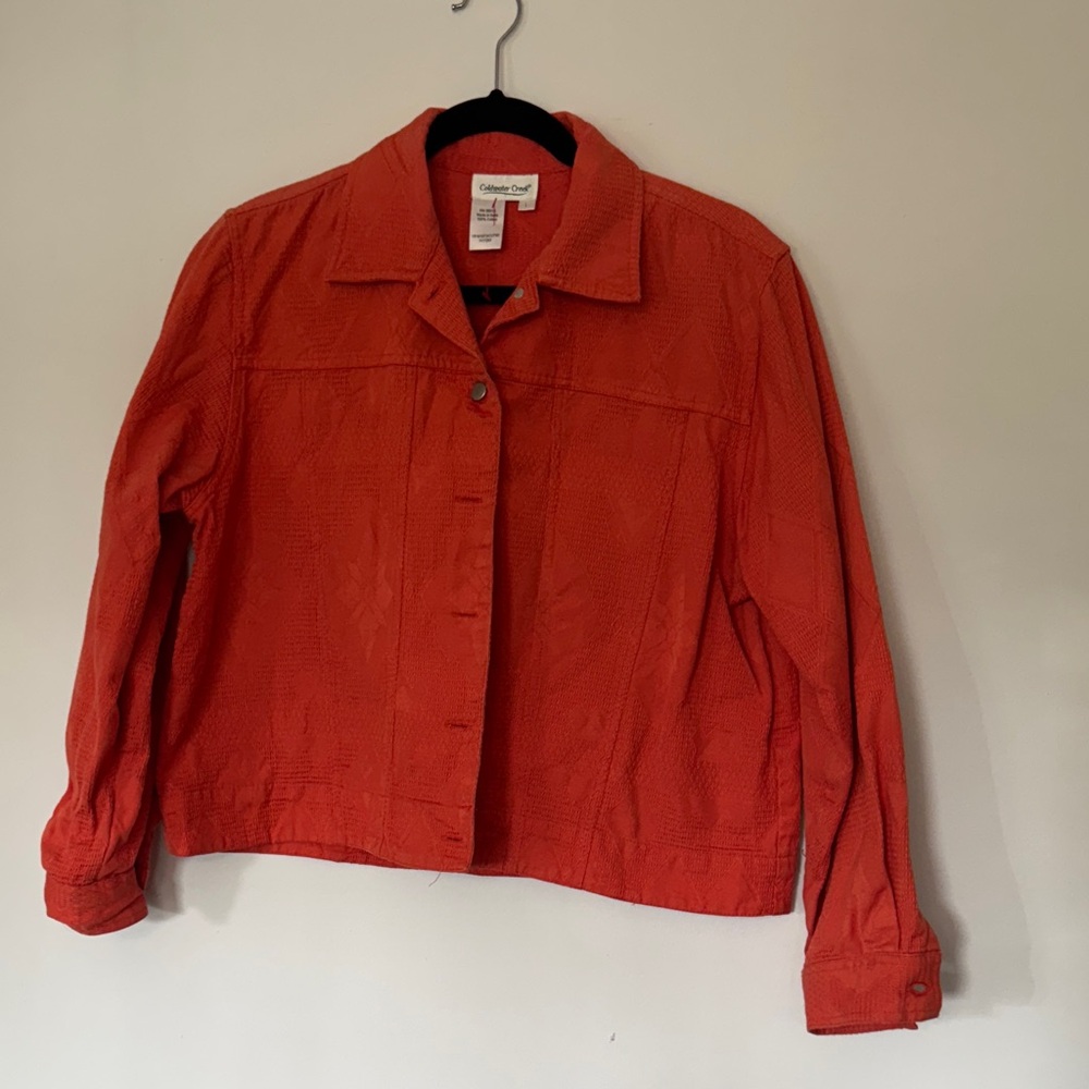 Coldwater Creek Women's Orange / melon color Jacket